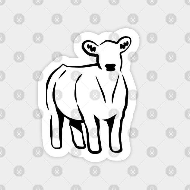 Cow Silhouette  - NOT FOR RESALE WITHOUT PERMISSION Sticker by l-oh